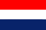 Nederlandse vlag met marine blauwe baan Nederlandse vlag met marine blauwe baan